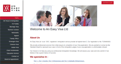 Desktop Screenshot of aneasyvisa.com
